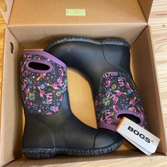Kid's Bogs York Neon‎ Unicorn Boots 5 - Picture 1 of 8